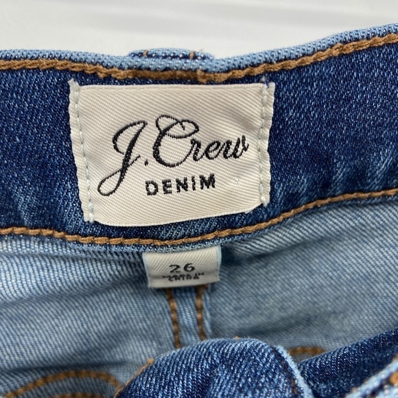 J. CREW Mid Rise Medium Wash Skinny Denim Blue Jeans Size 26 - Picture 8 of 10